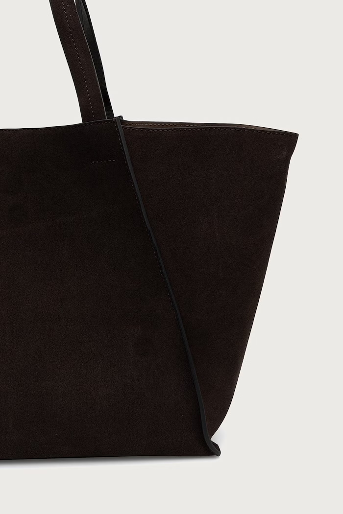 Akcesoria Marc O'Polo Torebka shopper damska zamszowa 5000016384 brązowy