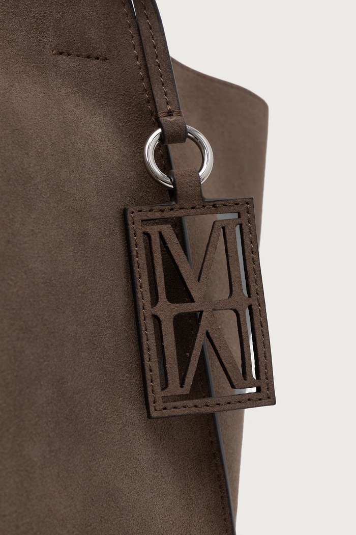 Torebka shopper damska zamszowa Marc O'Polo 5000016384 brązowy