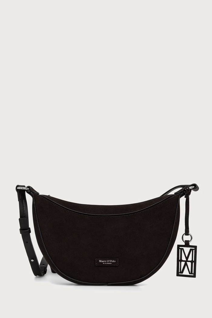 Marc O'Polo Torebka crossbody damska zamszowa brązowy 5000016385