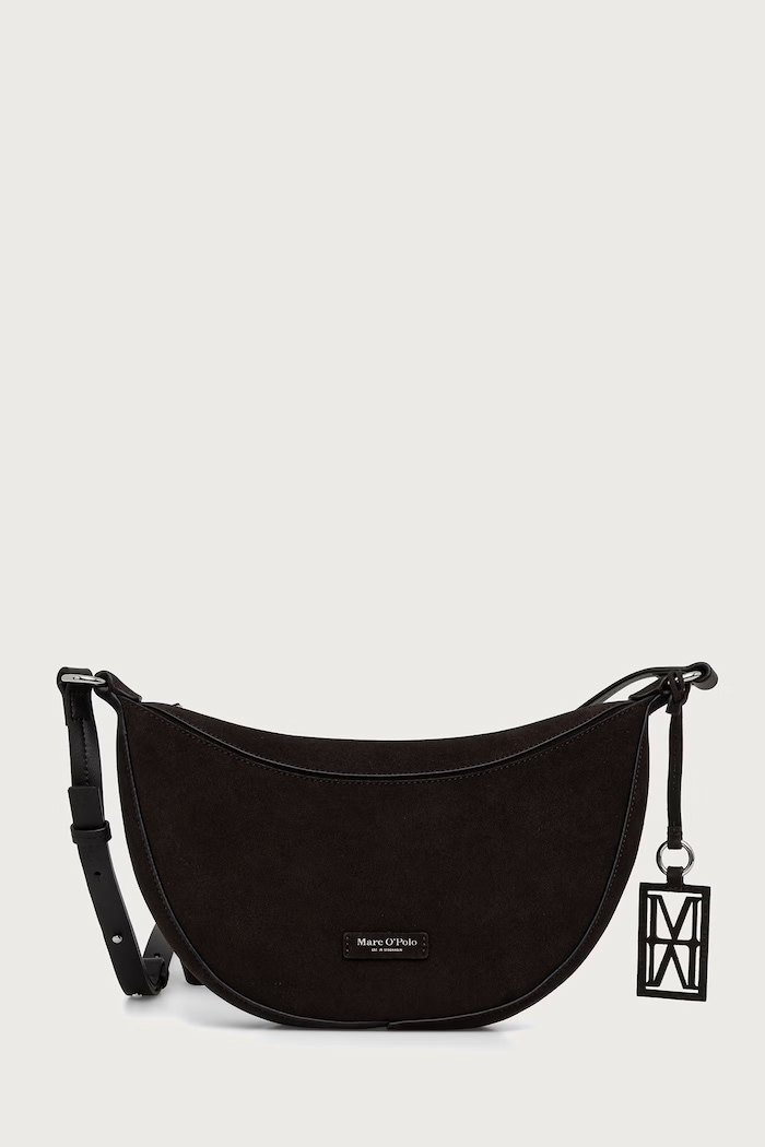 Marc O'Polo Torebka crossbody damska zamszowa brązowy 5000016385