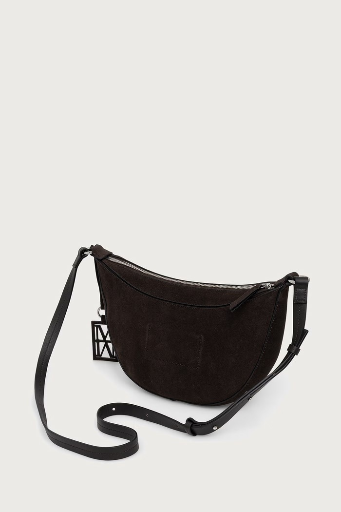 Akcesoria Marc O'Polo Torebka crossbody damska zamszowa 5000016385 brązowy