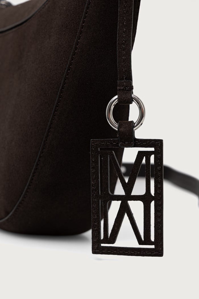 Torebka crossbody damska zamszowa Marc O'Polo 5000016385 brązowy