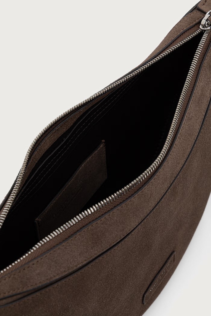 Torebka crossbody damska zamszowa Marc O'Polo brązowy 5000016385