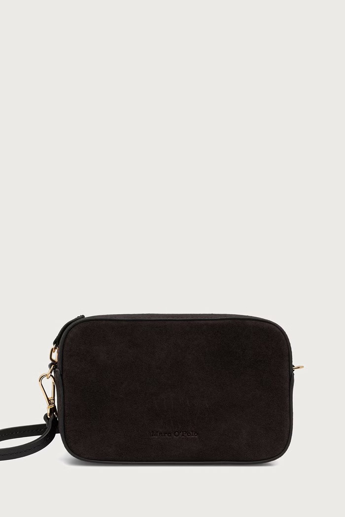 Marc O'Polo Torebka crossbody damska z imitacji zamszu brązowy 5000016594
