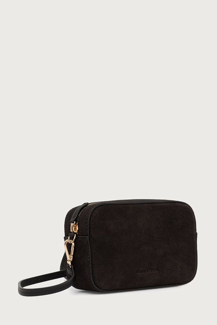 Marc O'Polo Torebka crossbody damska z imitacji zamszu 5000016594 brązowy SS27