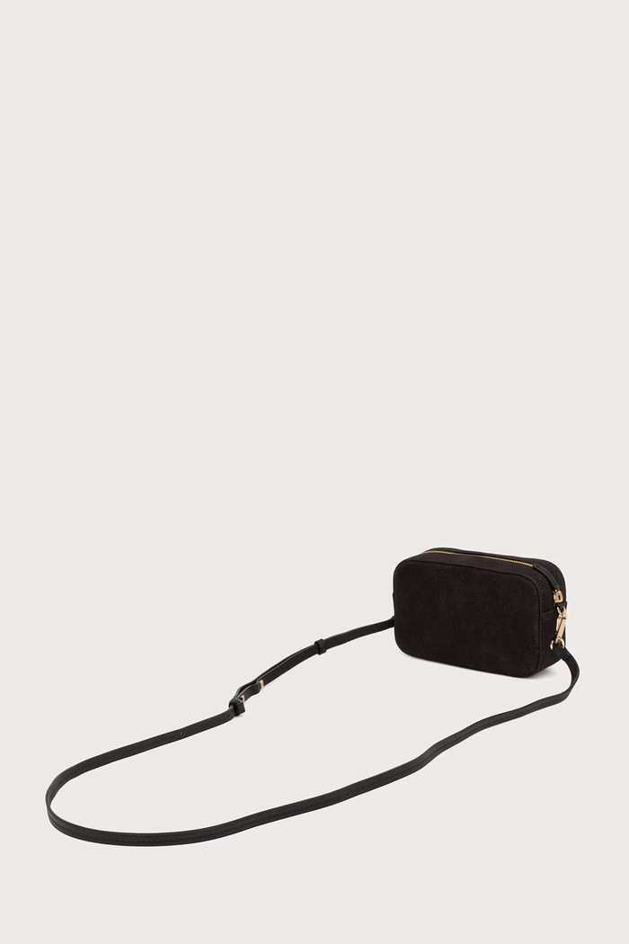 Akcesoria Marc O'Polo Torebka crossbody damska z imitacji zamszu 5000016594 brązowy