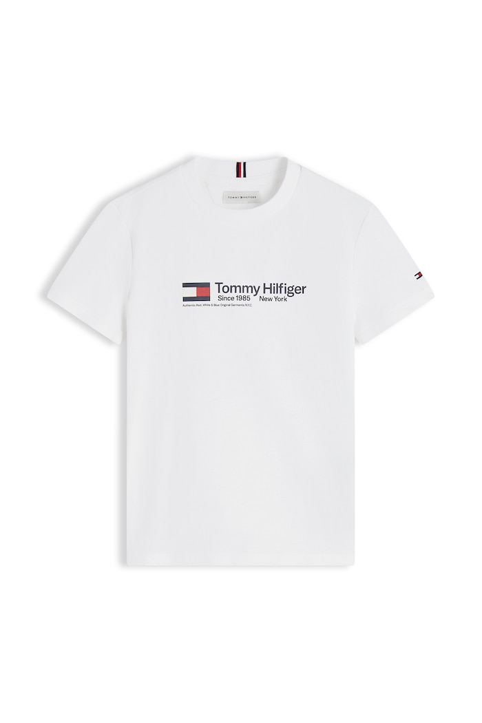 Tommy Hilfiger T-shirt dziecięcy KB0KB10813.128.176.PPY1 biały SS27