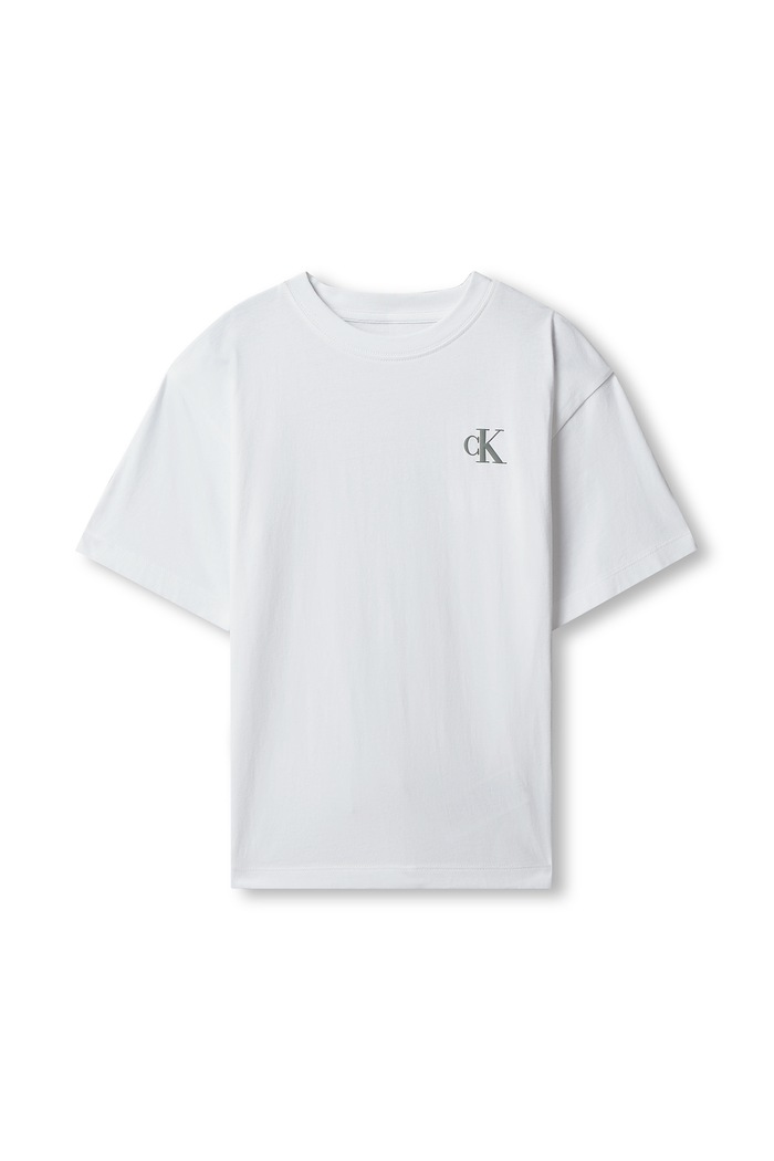 Calvin Klein Jeans T-shirt dziecięcy bawełniany IB0IB02875.128.170.PPY1 biały SS27