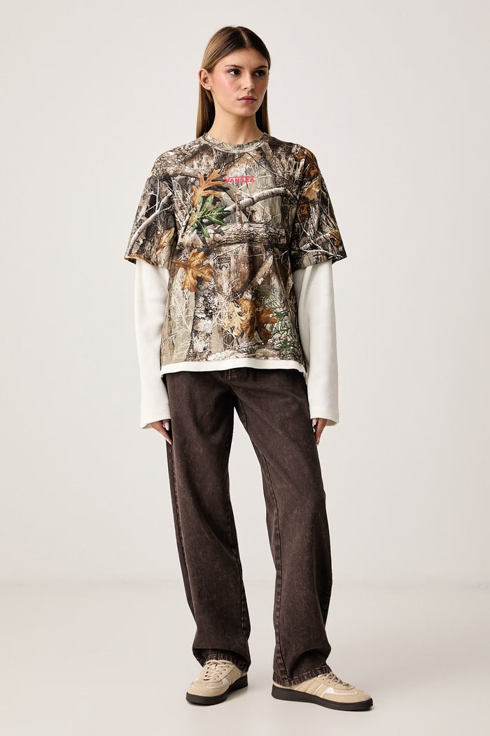 Vans Longsleeve damski bawełniany VanSZA VN001274CMA1 zielony SS27
