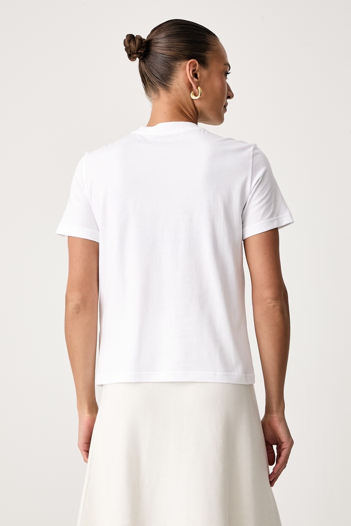 Odzież Calvin Klein T-shirt damski bawełniany LV044J800G biały