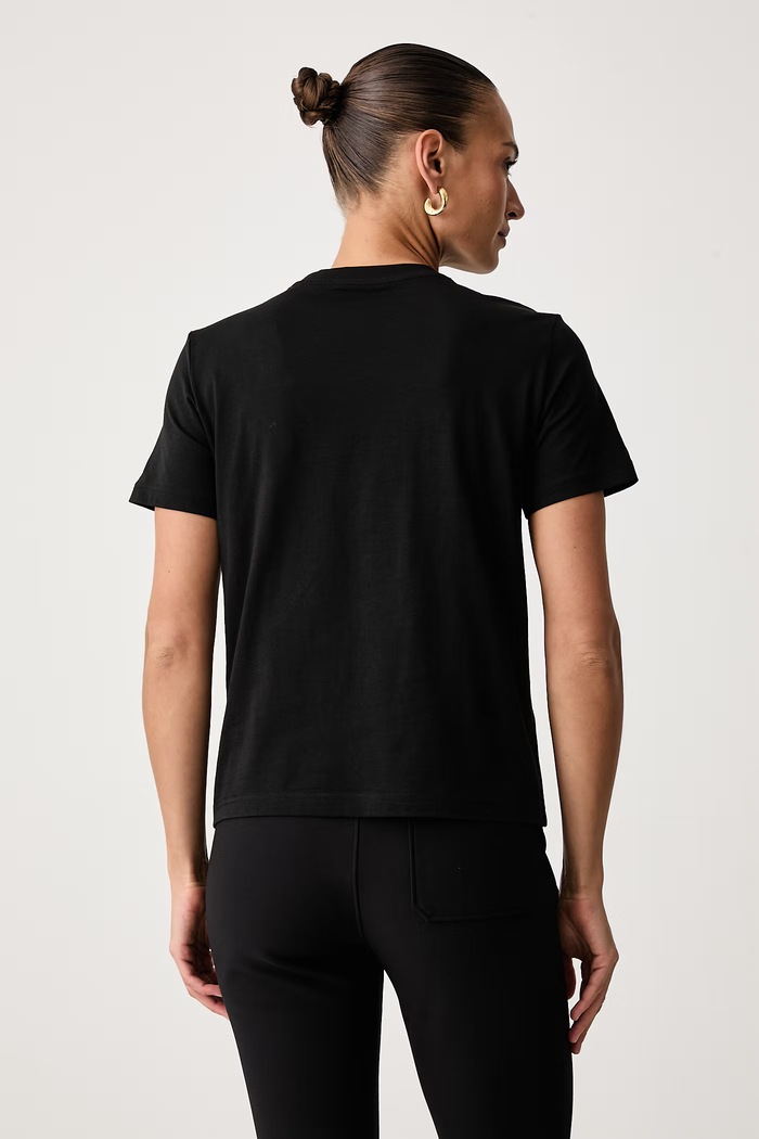Odzież Calvin Klein T-shirt damski bawełniany LV044J800G czarny