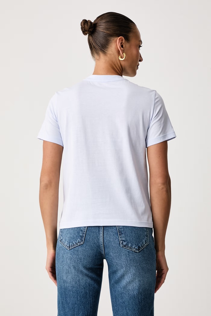 Odzież Calvin Klein T-shirt damski bawełniany LV044J802G niebieski