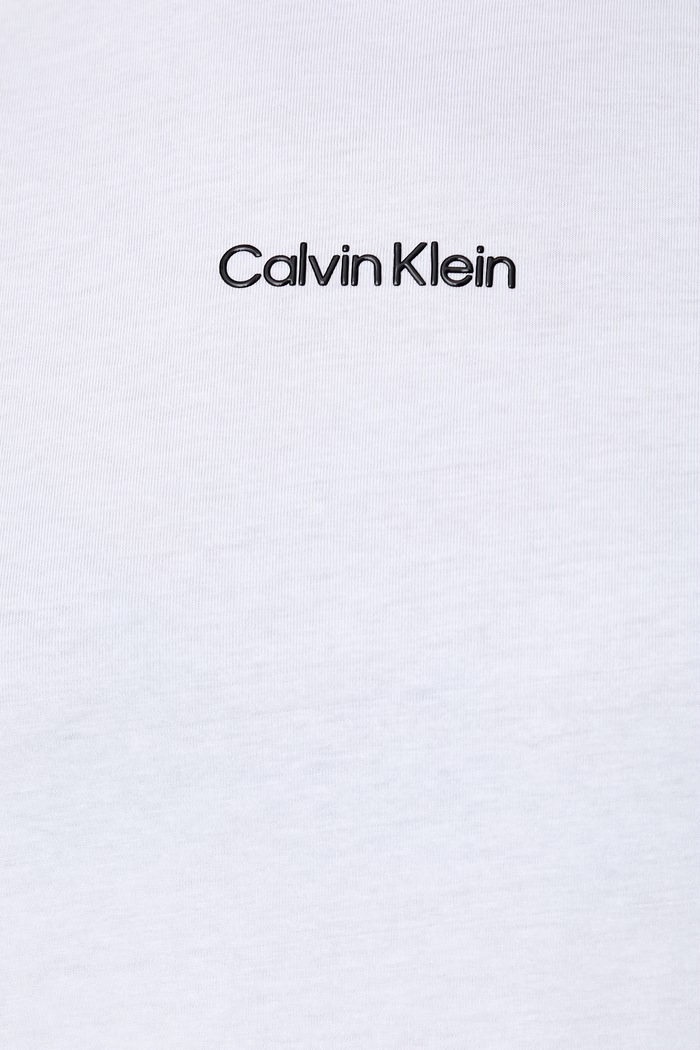 T-shirt damski bawełniany Calvin Klein niebieski LV044J802G