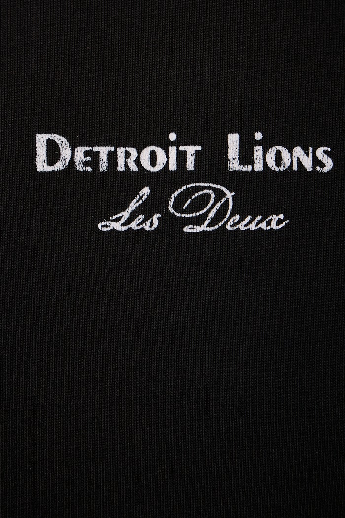 T-shirt męski bawełniany Les Deux x Detroit Lions Les Deux czarny 1003221