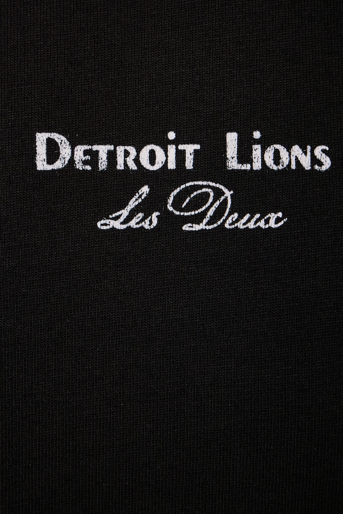 T-shirt męski bawełniany Les Deux x Detroit Lions Les Deux czarny 1003221