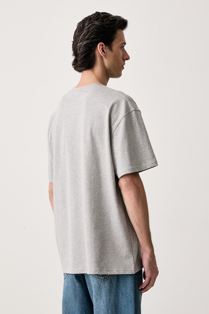Odzież Les Deux T-shirt męski bawełniany Les Deux x Detroit Lions 1003223 szary