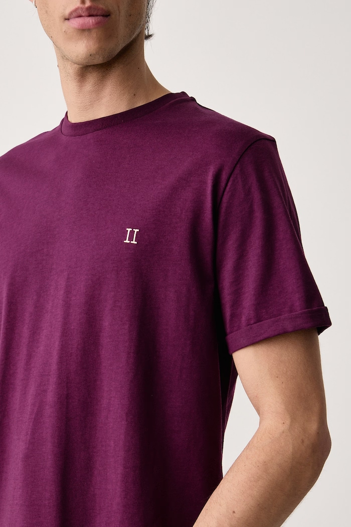 T-shirt męski bawełniany Les Deux 1002707 fioletowy