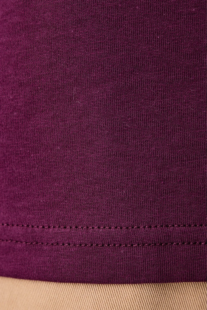 T-shirt męski bawełniany Les Deux fioletowy 1002707