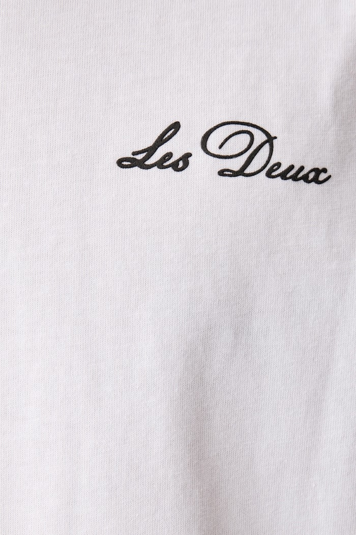 T-shirt basic męski bawełniany Les Deux biały 1002708
