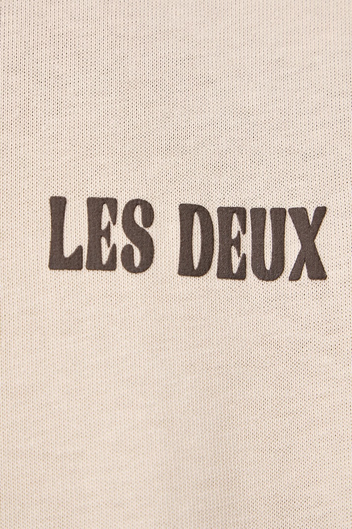 T-shirt męski bawełniany Les Deux 1002750 beżowy