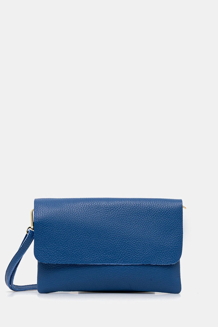 Answear Lab poseta de piele albastru 433.HWK