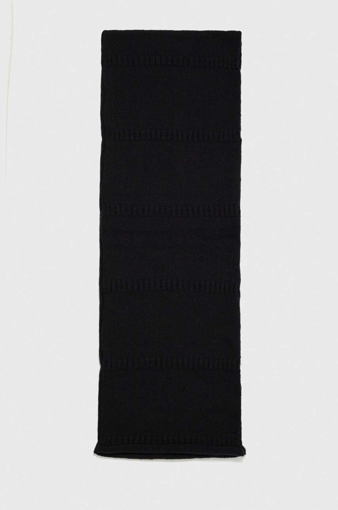 Answear.LAB czapka i szalik wełniany czarny WA23.CAD00L.db