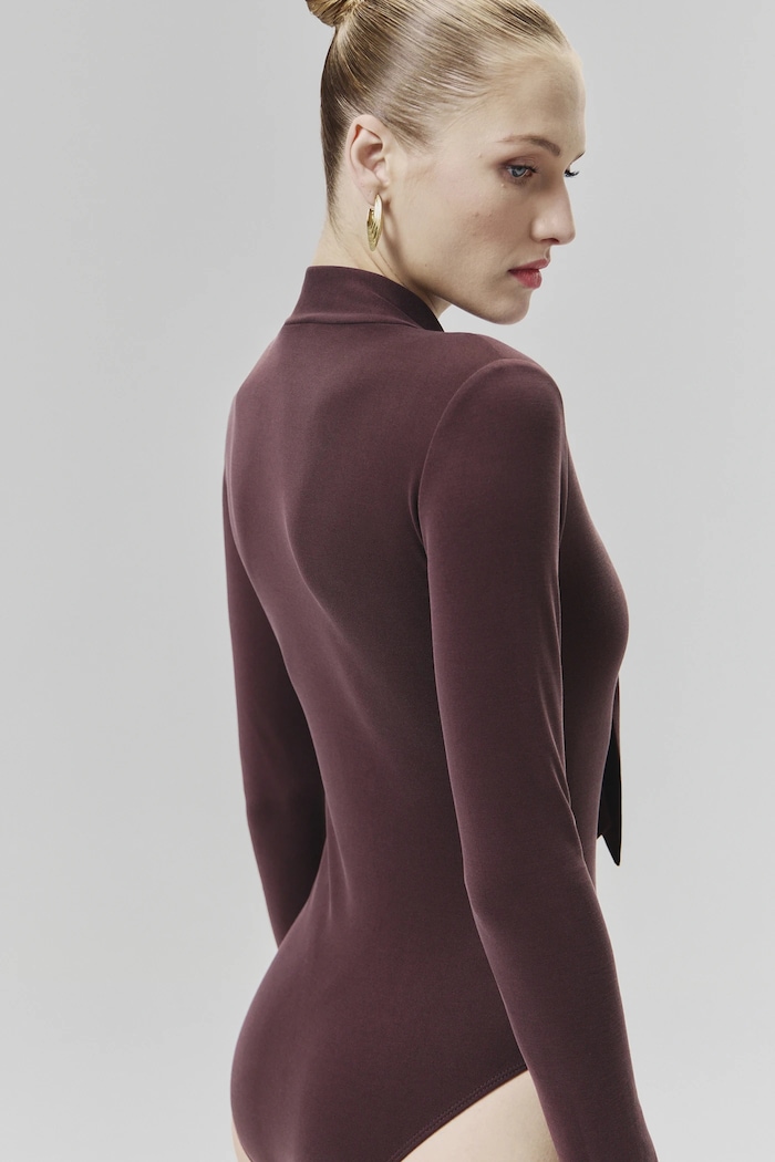 Боди Answear.LAB кафяв WA24.BDD002