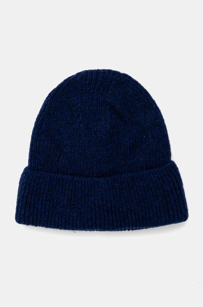 Answear.LAB czapka z wełny merino wełna granatowy WA24.CAD006