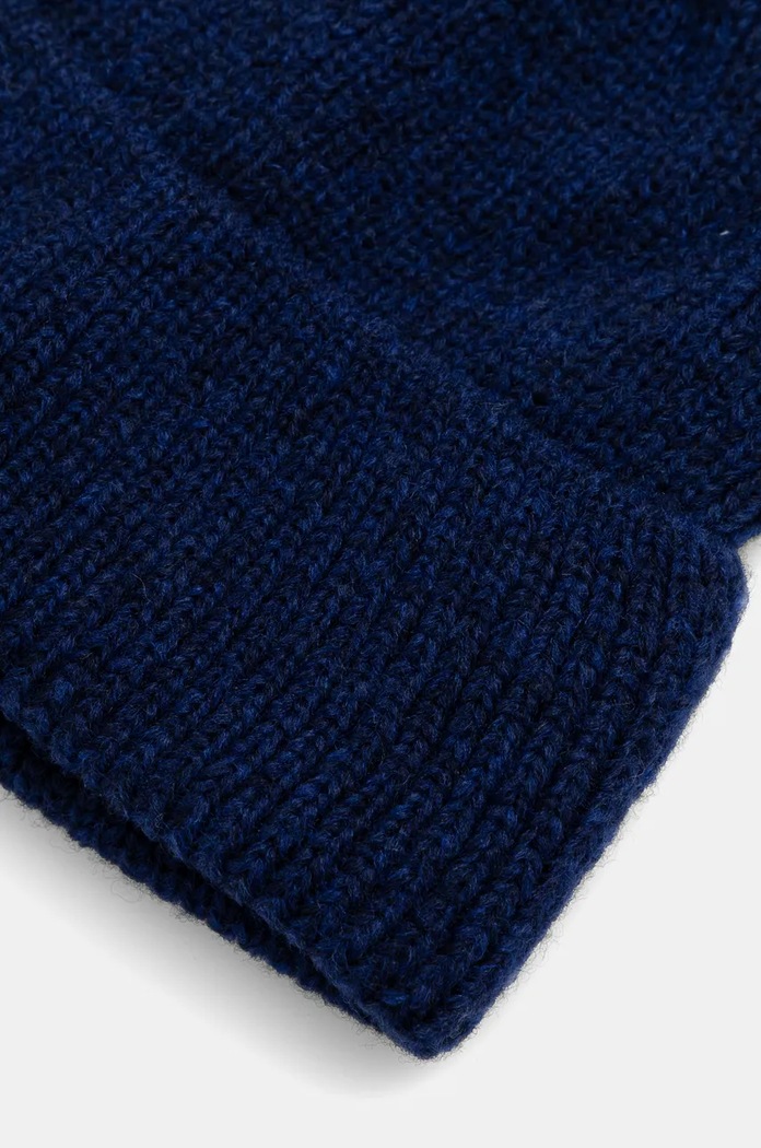 Answear.LAB czapka z wełny merino WA24.CAD006 granatowy WA24