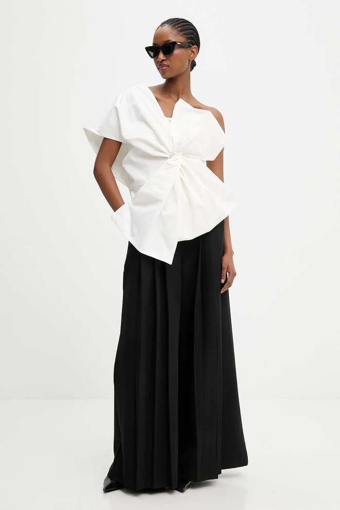 Answear.LAB bluza A22118 alb WA25