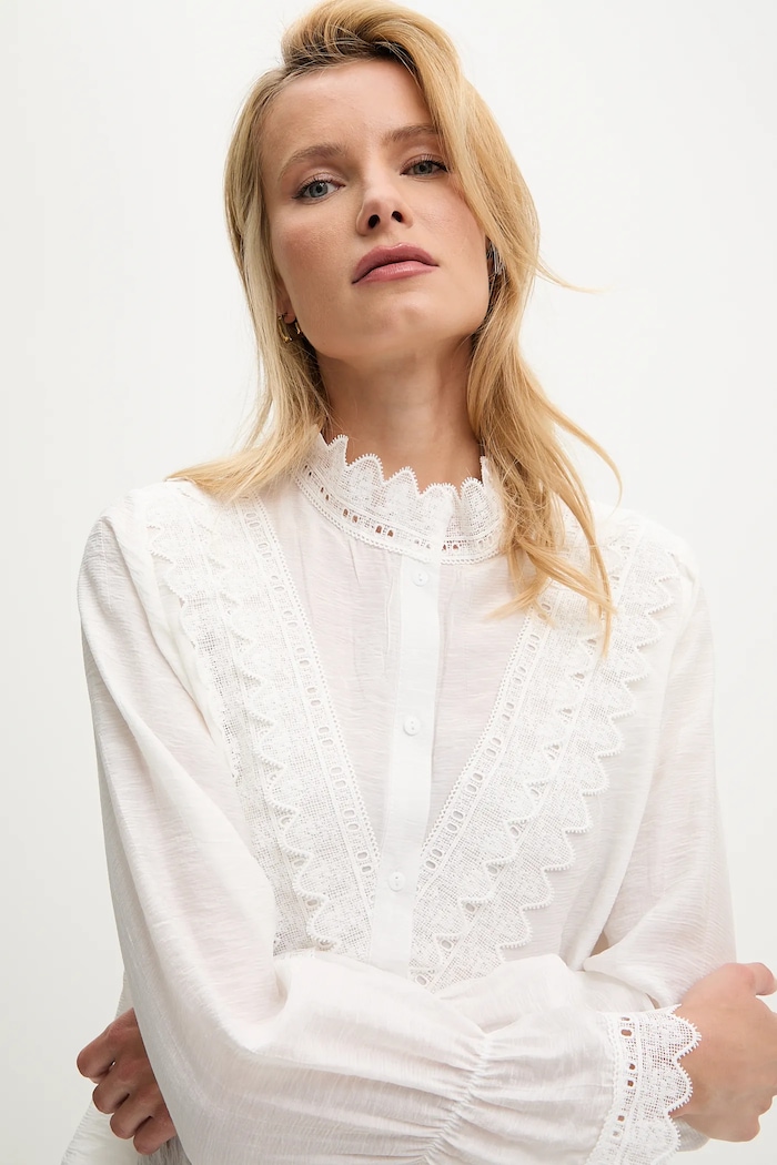 Answear Lab bluza alb 8506.FLK