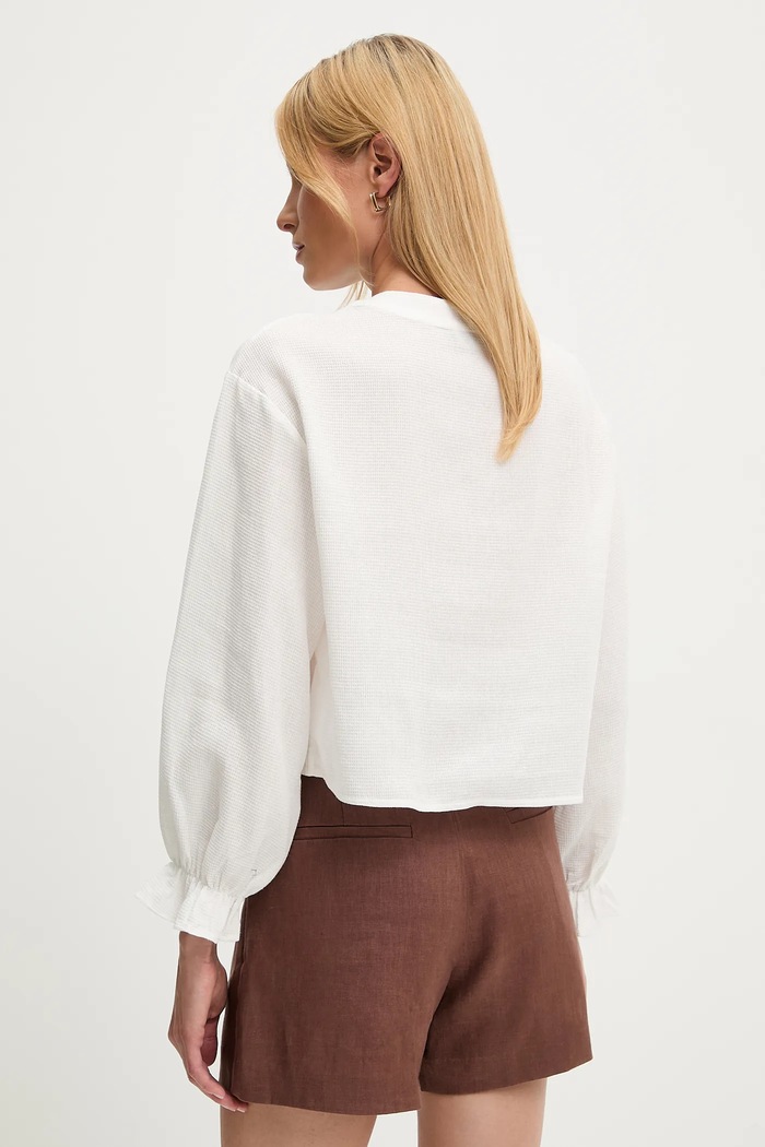 Îmbrăcăminte Answear Lab bluza din bumbac FT974 alb
