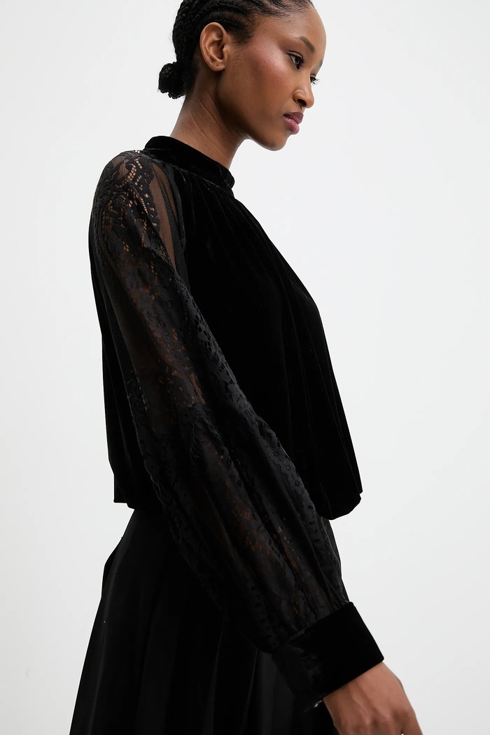 Answear.LAB bluza negru 80815.FLK