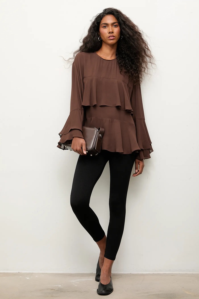 Answear.LAB bluza ST.BL1307.tos maro WA25