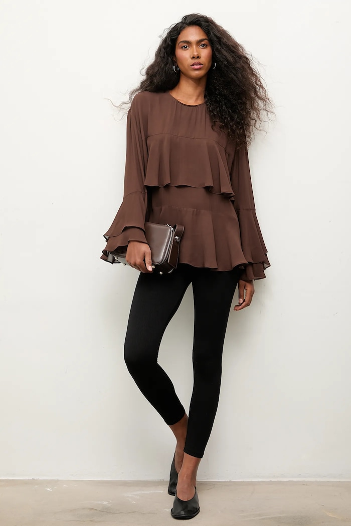 Answear.LAB bluza ST.BL1307.tos maro WA25