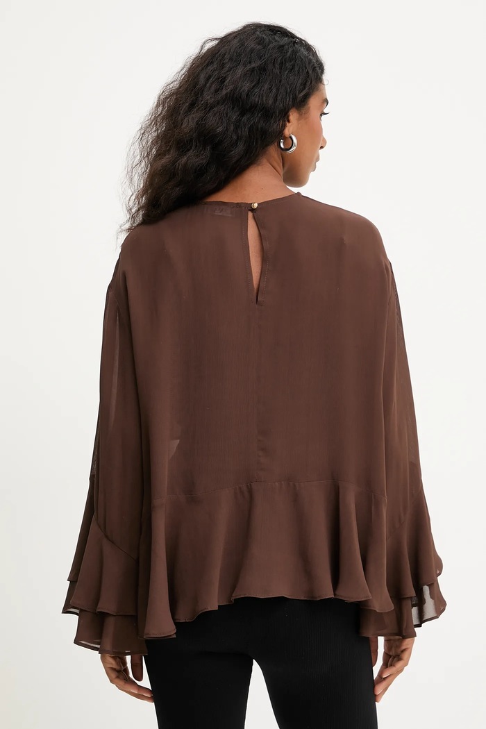 Îmbrăcăminte Answear.LAB bluza ST.BL1307.tos maro