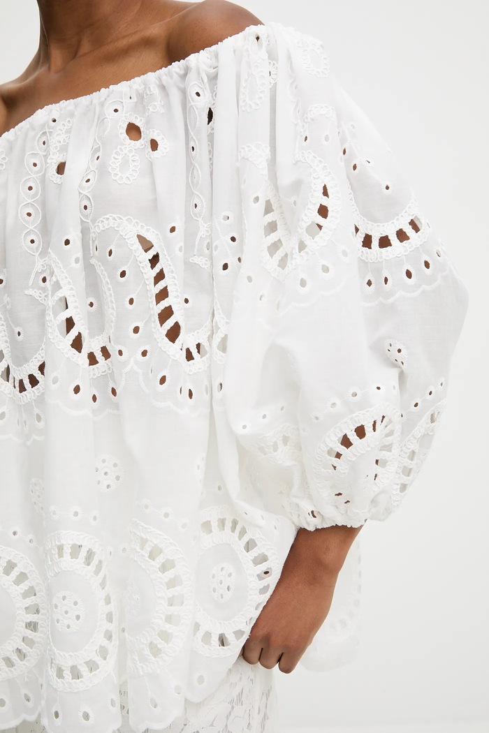 Answear.LAB bluza 15243 alb