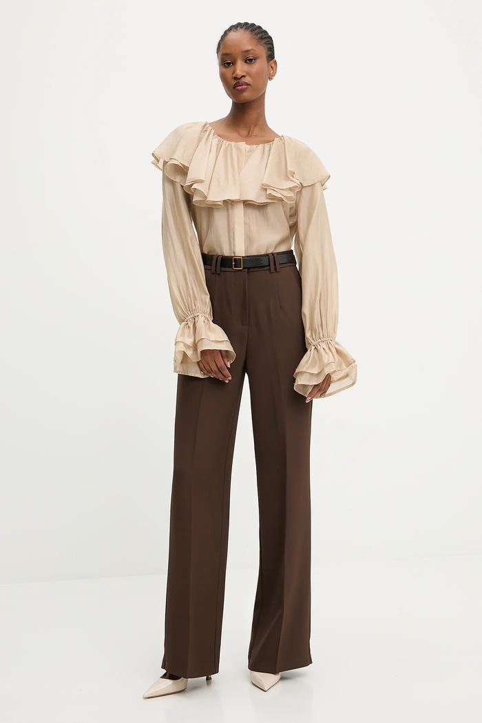 Answear.LAB bluza B9871.ILK bej WA25