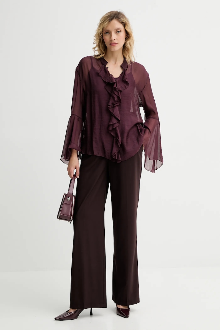 Answear.LAB bluza 1159.iak burgundia WA25