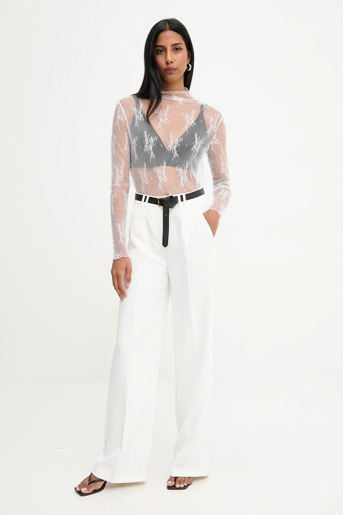 Answear.LAB bluza 9240 alb WA25