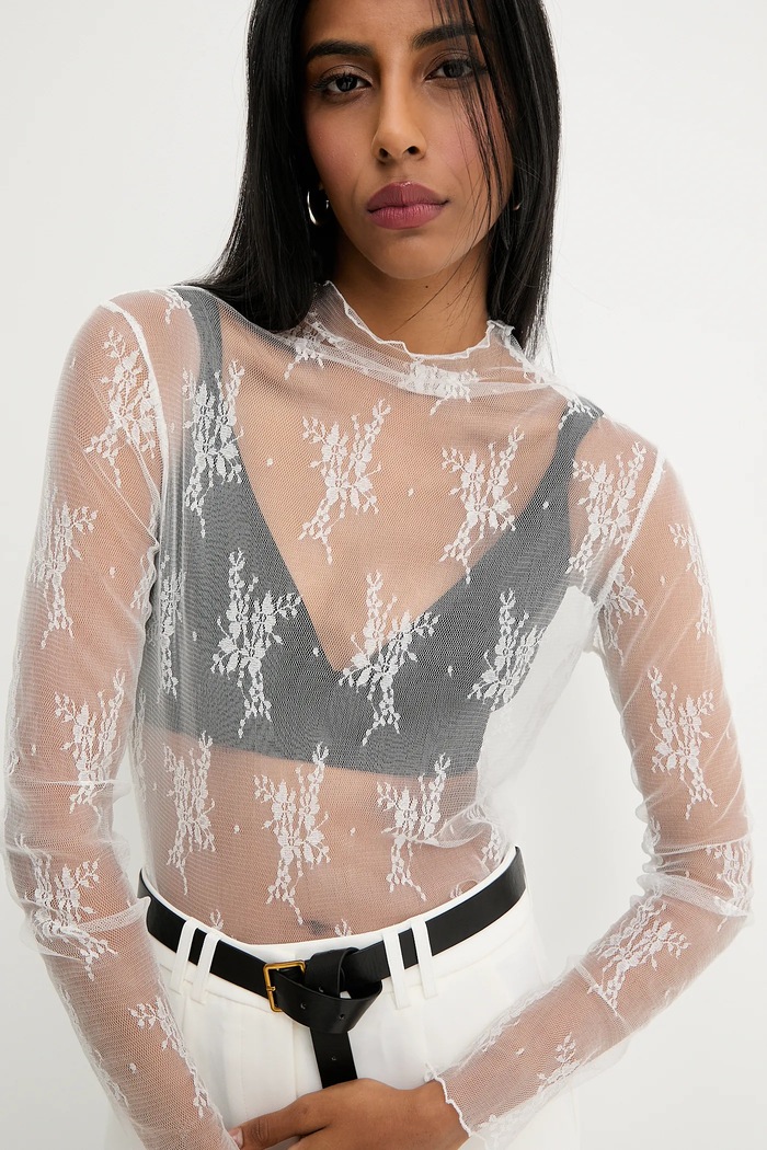 Answear.LAB bluza 9240 alb