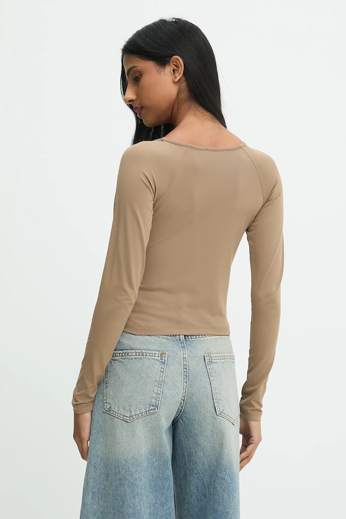 Îmbrăcăminte Answear Lab bluza XYS3214 maro