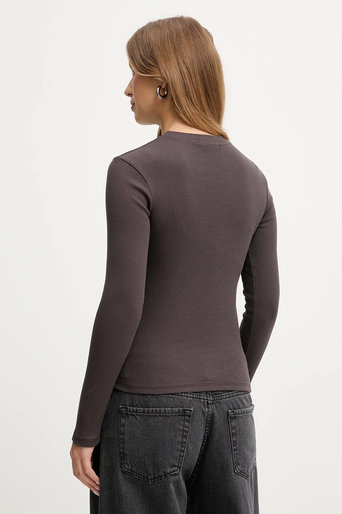 Îmbrăcăminte Answear.LAB longsleeve IVVI.PLAIN.TOS maro
