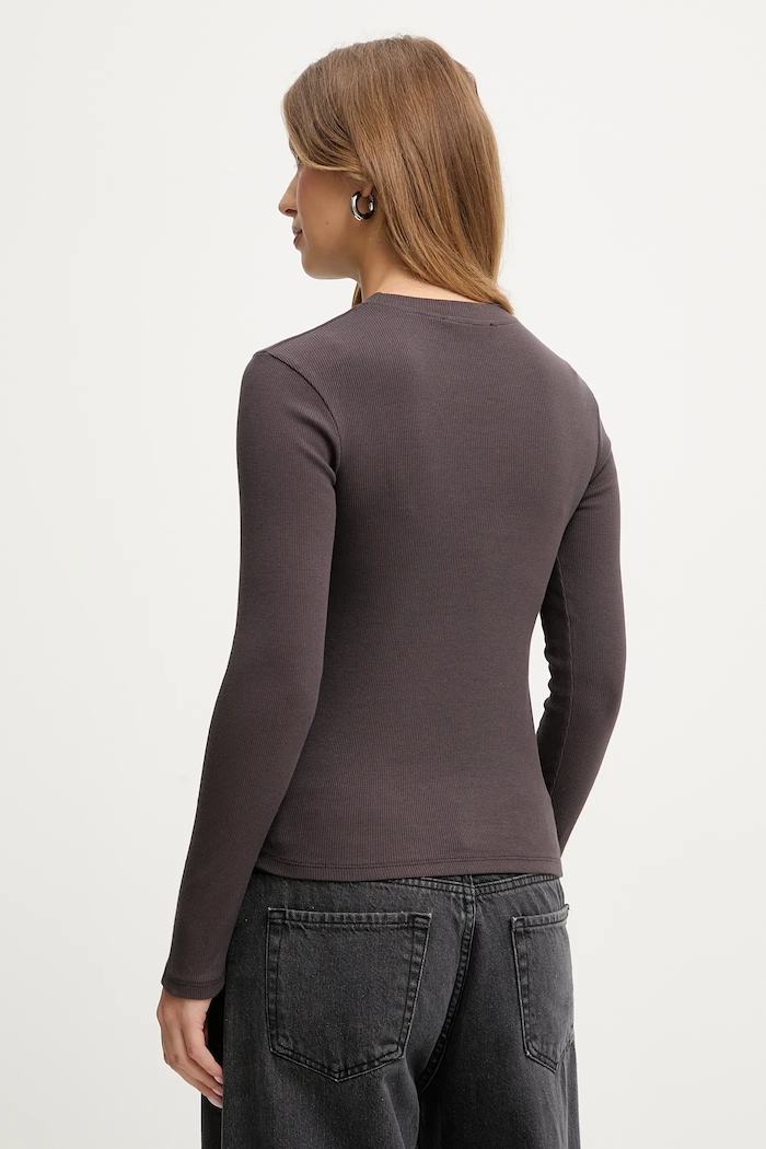 Îmbrăcăminte Answear.LAB longsleeve IVVI.PLAIN.TOS maro