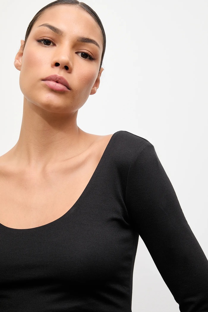 Longsleeve Answear.LAB LF.716775.TOS negru