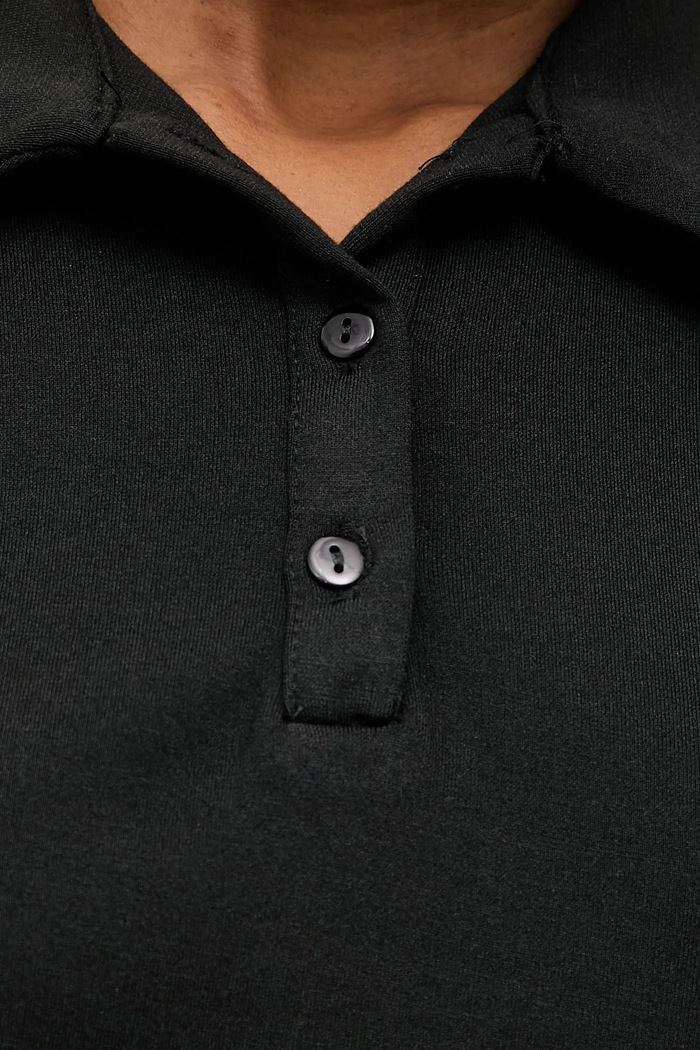 Answear.LAB tricou polo sng.tms negru