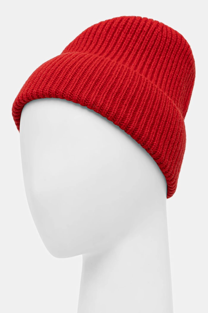 Dodatki Volnena kapa Answear.LAB WZ24-CAD00J.cms rdeča