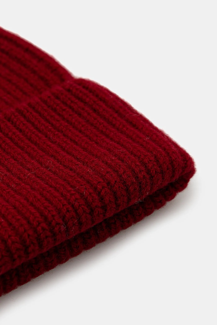 Dodatki Volnena kapa Answear.LAB WZ24-CAD00J.cms bordo