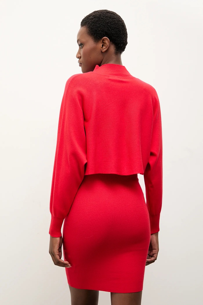 Answear.LAB rochie si pulover rosu MC7291.fh