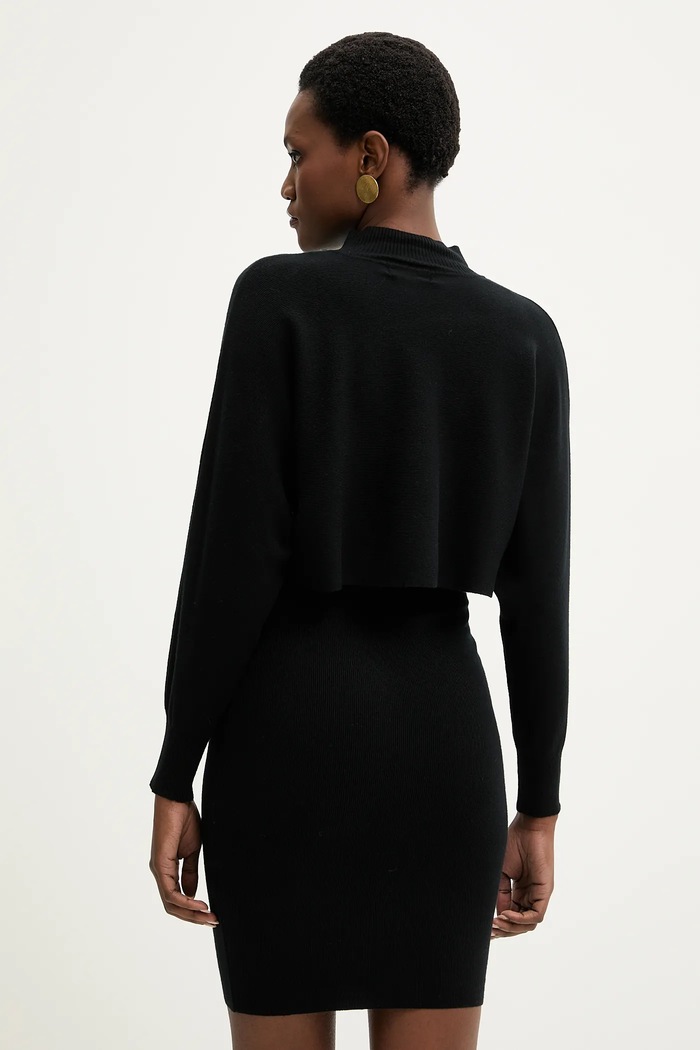 Answear.LAB rochie si pulover negru MC7291.fh